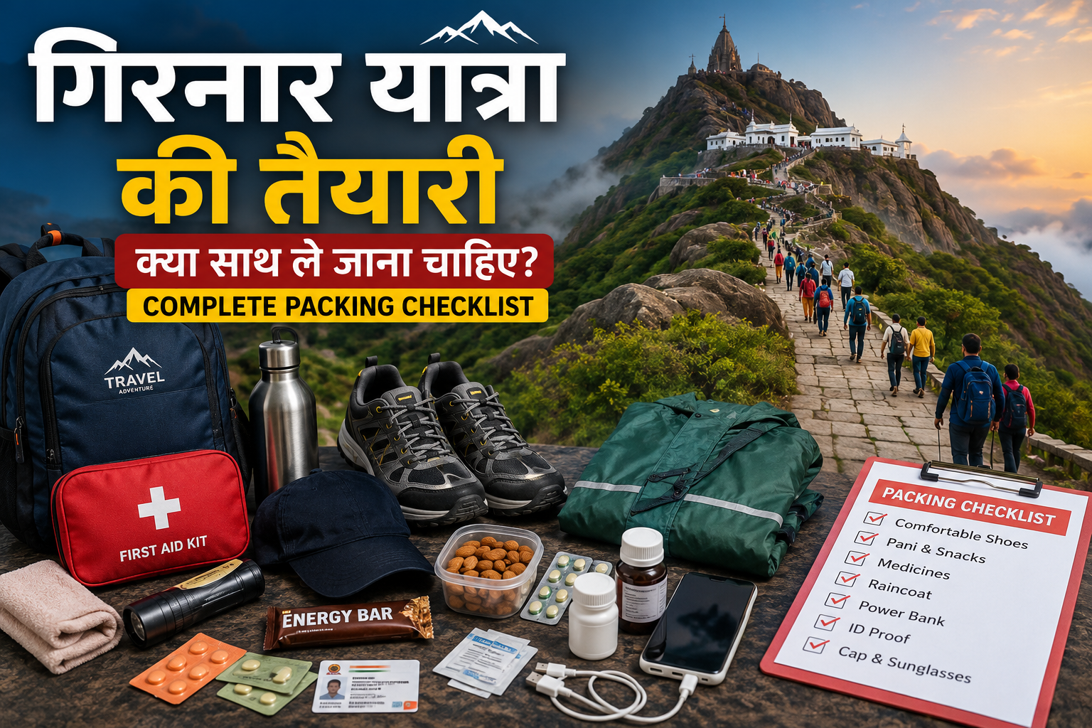 Girnar Yatra Ki Taiyari – Kya Saath Le Jana Chahiye? Complete Packing Checklist