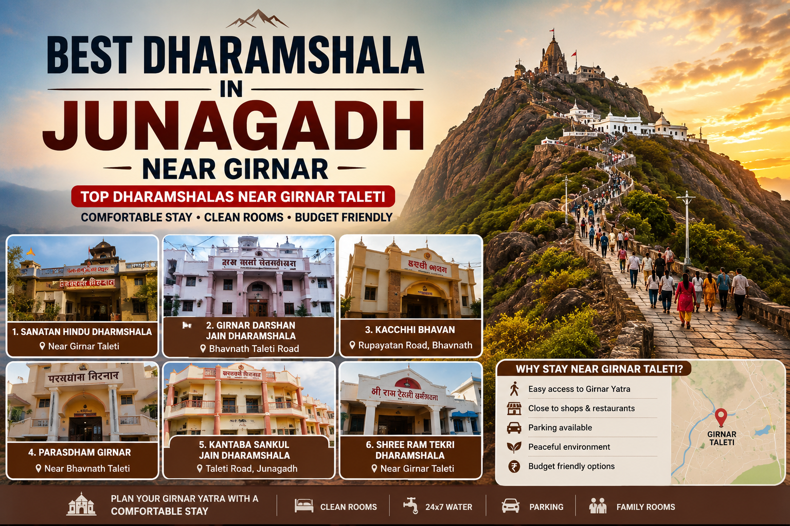 Best Dharamshala in Junagadh Near Girnar | Budget & Family Stay Guide